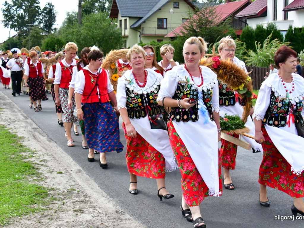 Dożynki w Gminie Tarnogród. Rolnicy świętowali w Luchowie Górnym (FOTO)