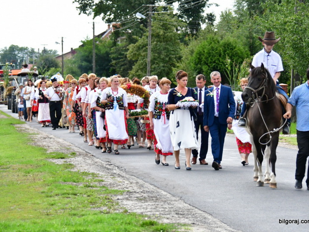 Dożynki w Gminie Tarnogród. Rolnicy świętowali w Luchowie Górnym (FOTO)