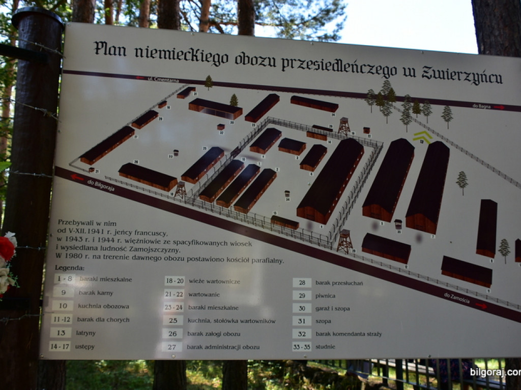 76. rocznica likwidacji obozu przejściowego w Zwierzyńcu, miejsca gdzie trafiali wysiedleni mieszkańcy Biłgorajszczyzny (FOTO)