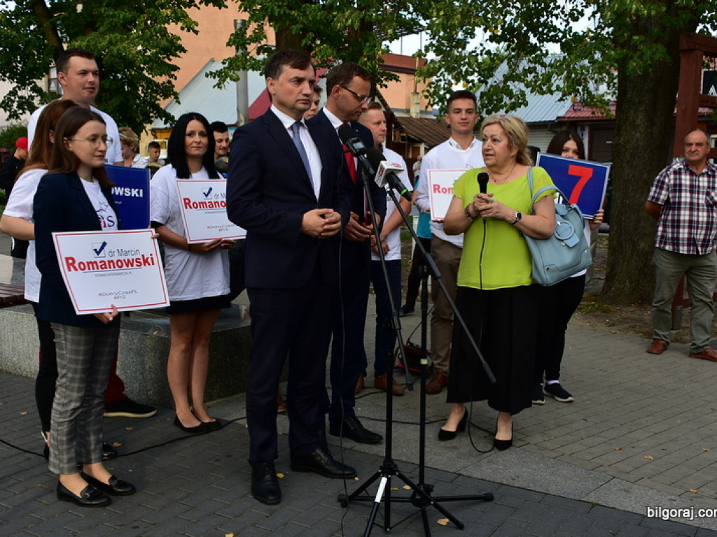 Wiceminister w Biłgoraju zainicjował kampanię wyborczą. Towarzyszył mu Zbigniew Ziobro (FOTO, VIDEO)