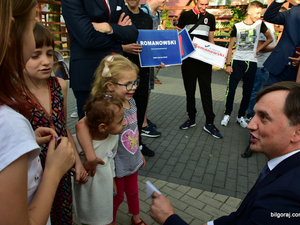 Wiceminister w Biłgoraju zainicjował kampanię wyborczą. Towarzyszył mu Zbigniew Ziobro (FOTO, VIDEO)