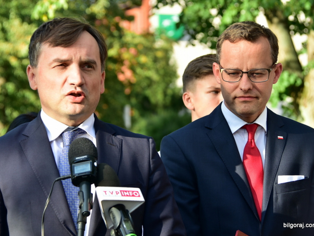 Wiceminister w Biłgoraju zainicjował kampanię wyborczą. Towarzyszył mu Zbigniew Ziobro (FOTO, VIDEO)