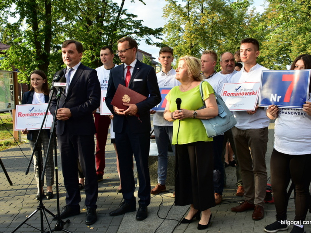Wiceminister w Biłgoraju zainicjował kampanię wyborczą. Towarzyszył mu Zbigniew Ziobro (FOTO, VIDEO)