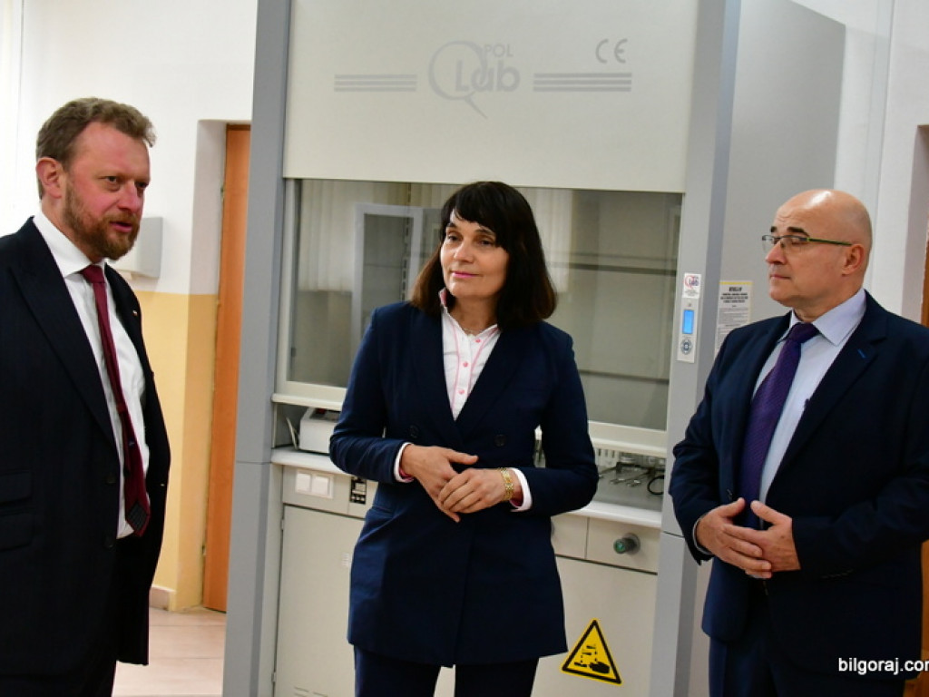 Minister zdrowia z wizytą w Medycznym Studium Zawodowym w Biłgoraju (FOTO)