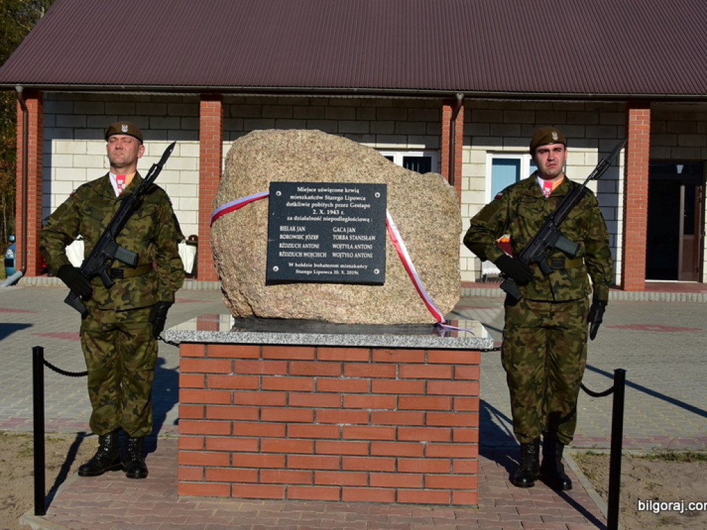 Pomnik ku czci mieszkańców Lipowca Starego został odsłonięty (FOTO)
