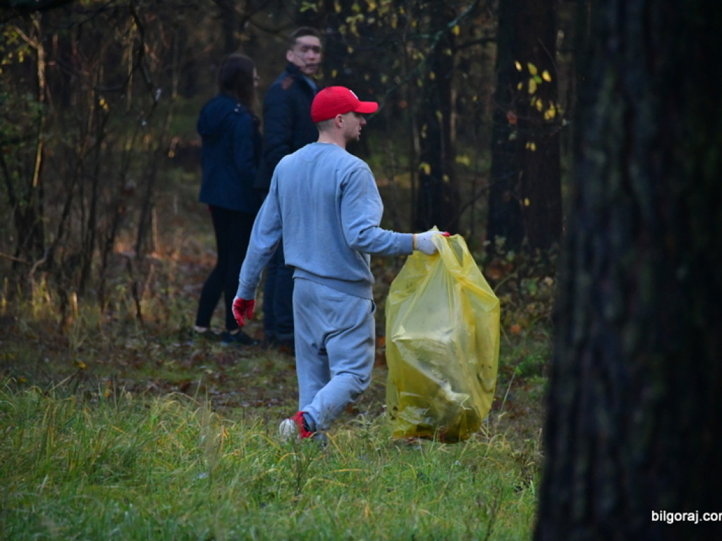 Sprzątali las Krasne koło Biłgoraja (FOTO)