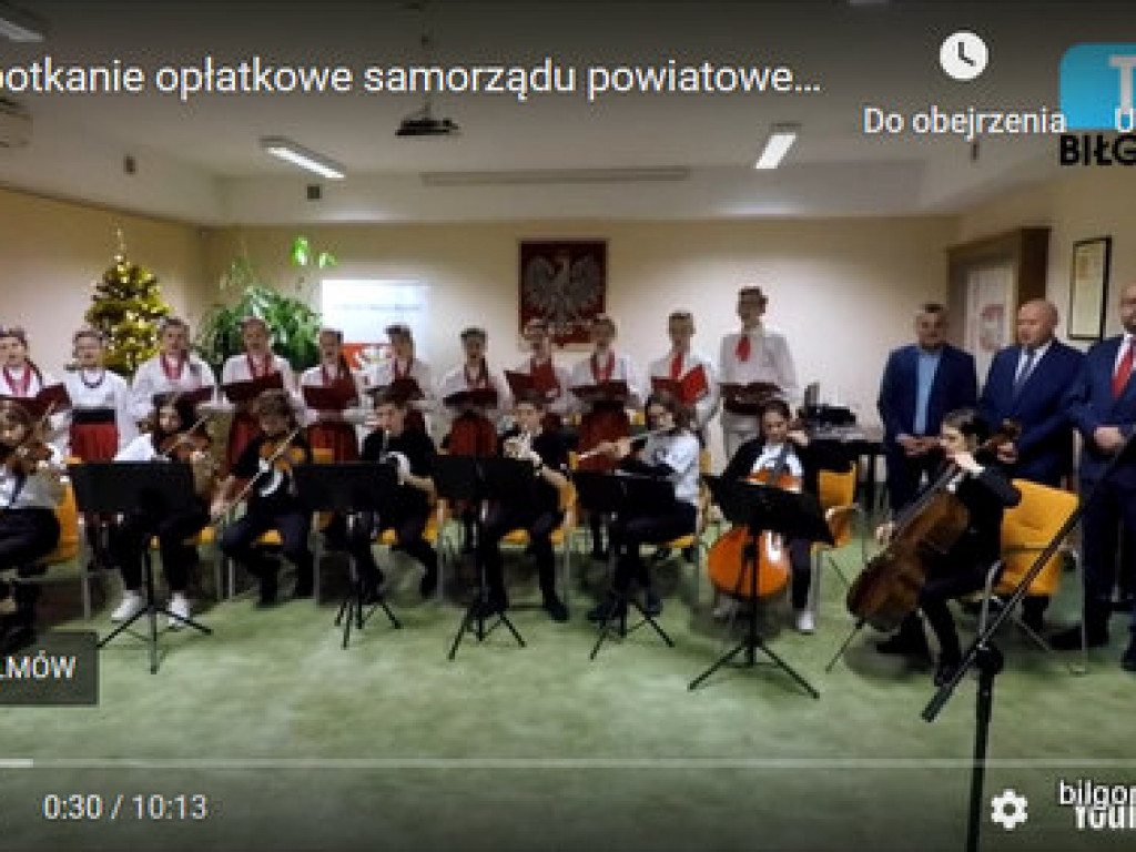 Spotkanie opłatkowe samorządu powiatowego (FOTO, VIDEO)