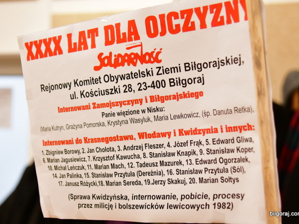 Opłatek Regionalnego Komitetu Obywatelskiego Ziemi Biłgorajskiej (FOTO)
