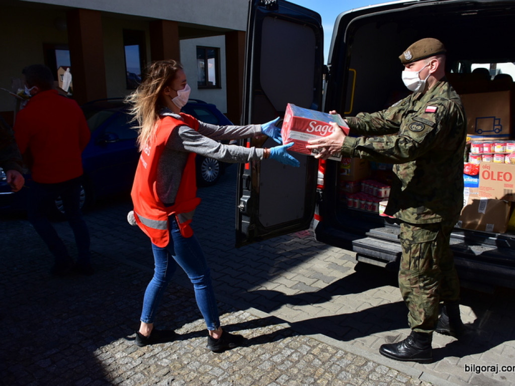 Współpraca WOT i Caritas w rozdysponowaniu darów dla potrzebujących (FOTO, VIDEO)