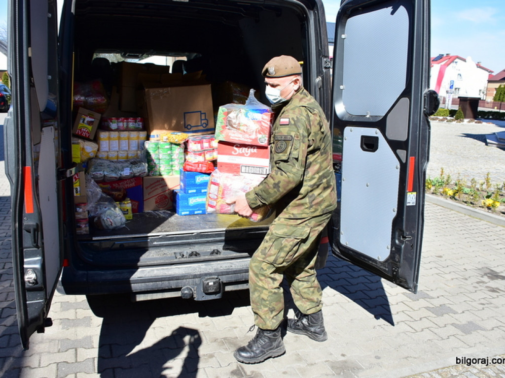 Współpraca WOT i Caritas w rozdysponowaniu darów dla potrzebujących (FOTO, VIDEO)