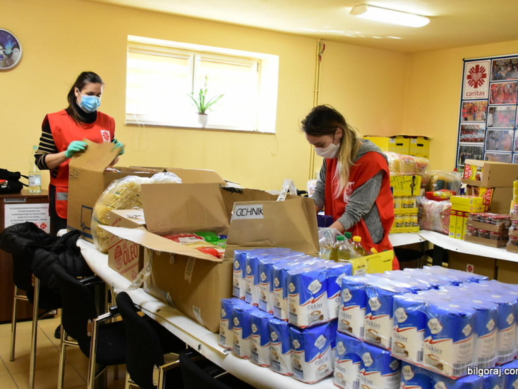 Współpraca WOT i Caritas w rozdysponowaniu darów dla potrzebujących (FOTO, VIDEO)