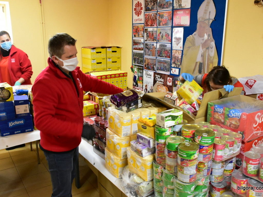 Współpraca WOT i Caritas w rozdysponowaniu darów dla potrzebujących (FOTO, VIDEO)