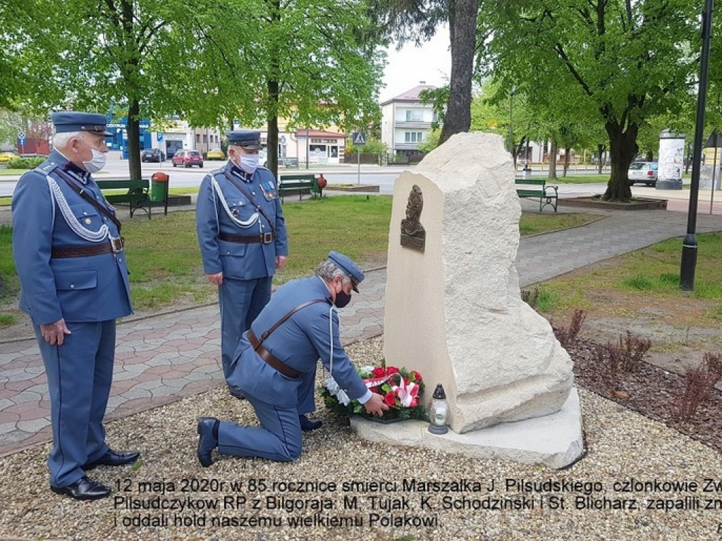 Biłgoraj. 85. rocznica śmierci Marszałka Józefa Piłsudskiego (FOTO)