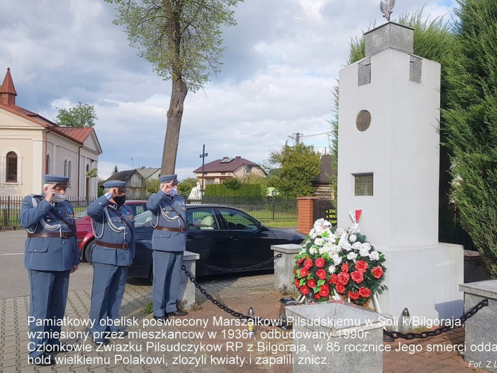 Biłgoraj. 85. rocznica śmierci Marszałka Józefa Piłsudskiego (FOTO)