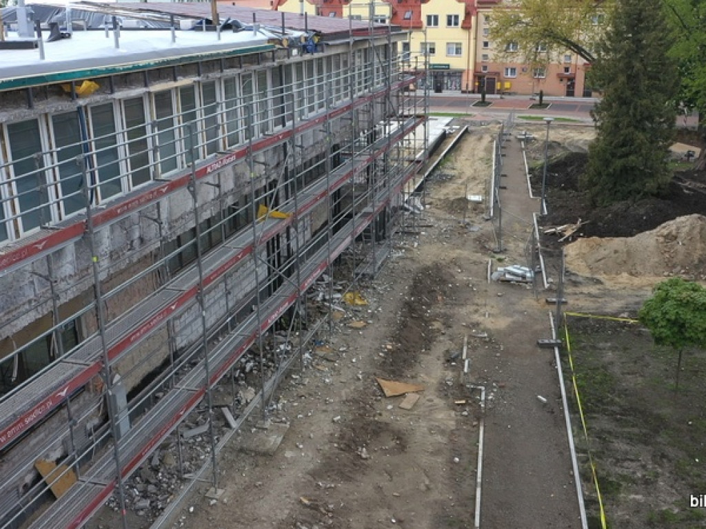 Rewitalizacja Placu Wolności w Biłgoraju. Film i zdjęcia z lotu ptaka (FOTO, VIDEO)