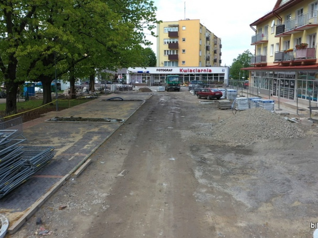 Rewitalizacja Placu Wolności w Biłgoraju. Film i zdjęcia z lotu ptaka (FOTO, VIDEO)
