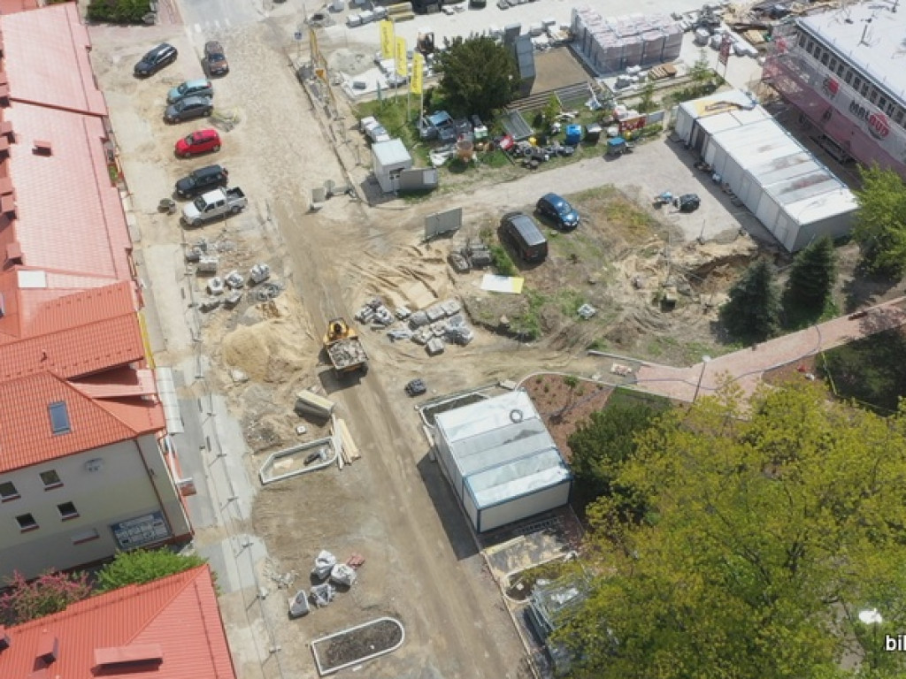 Rewitalizacja Placu Wolności w Biłgoraju. Film i zdjęcia z lotu ptaka (FOTO, VIDEO)