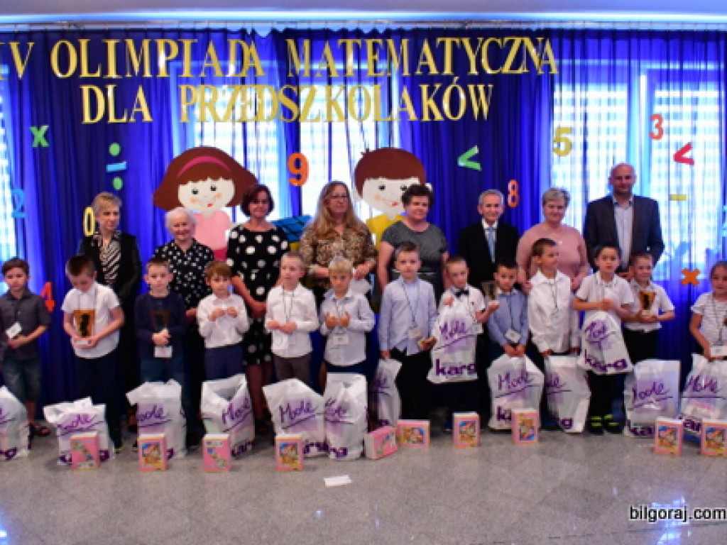 Matematyczne zmagania przedszkolaków, czyli IV Olimpiada Matematyczna w Biłgoraju (FOTO, VIDEO, WYNIKI)