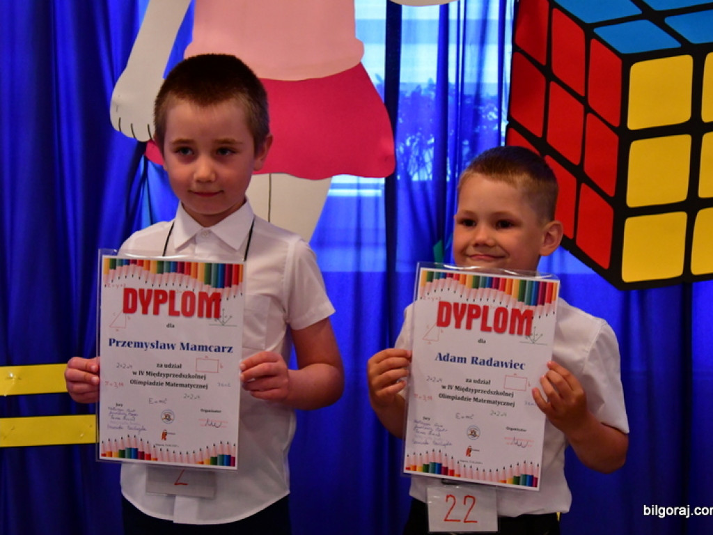 Matematyczne zmagania przedszkolaków, czyli IV Olimpiada Matematyczna w Biłgoraju (FOTO, VIDEO, WYNIKI)