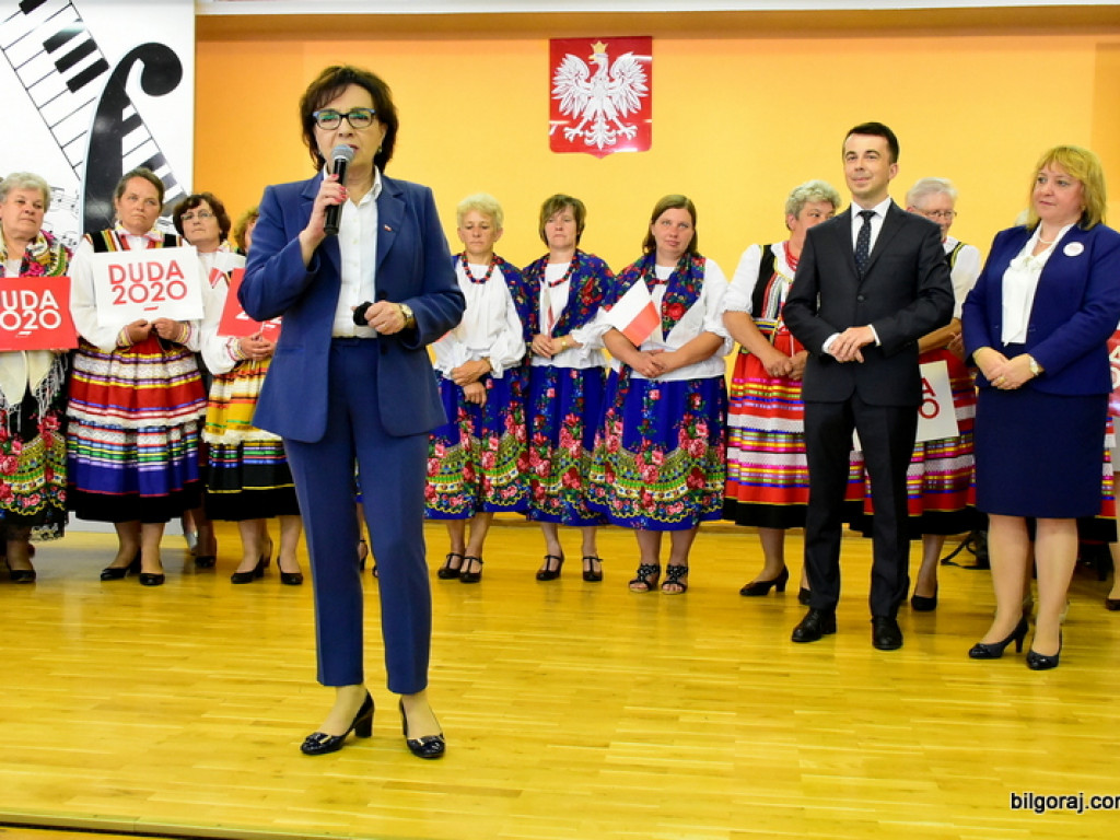 Marszałek Elżbieta Witek w Biłgoraju: Postawiliśmy na równomierny rozwój (FOTO, VIDEO)
