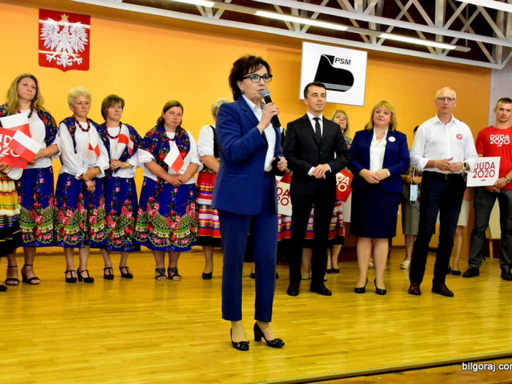 Marszałek Elżbieta Witek w Biłgoraju: Postawiliśmy na równomierny rozwój (FOTO, VIDEO)