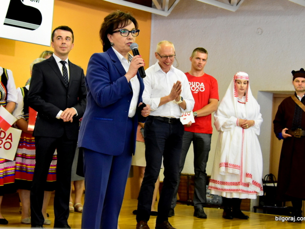 Marszałek Elżbieta Witek w Biłgoraju: Postawiliśmy na równomierny rozwój (FOTO, VIDEO)