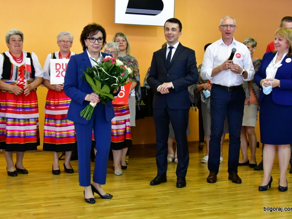 Marszałek Elżbieta Witek w Biłgoraju: Postawiliśmy na równomierny rozwój (FOTO, VIDEO)