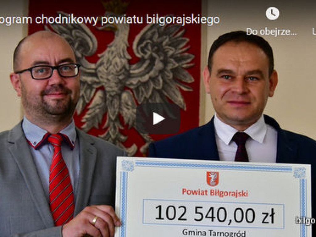 Program chodnikowy, czyli powiatowo - samorządowe inwestycje w bezpieczeństwo pieszych i rowerzystów (FOTO, VIDEO)