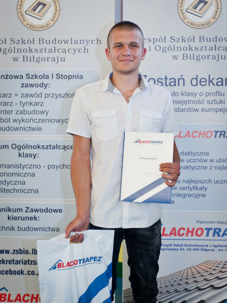 Wyróżnienia dla młodych dekarzy z ZSBiO (FOTO)