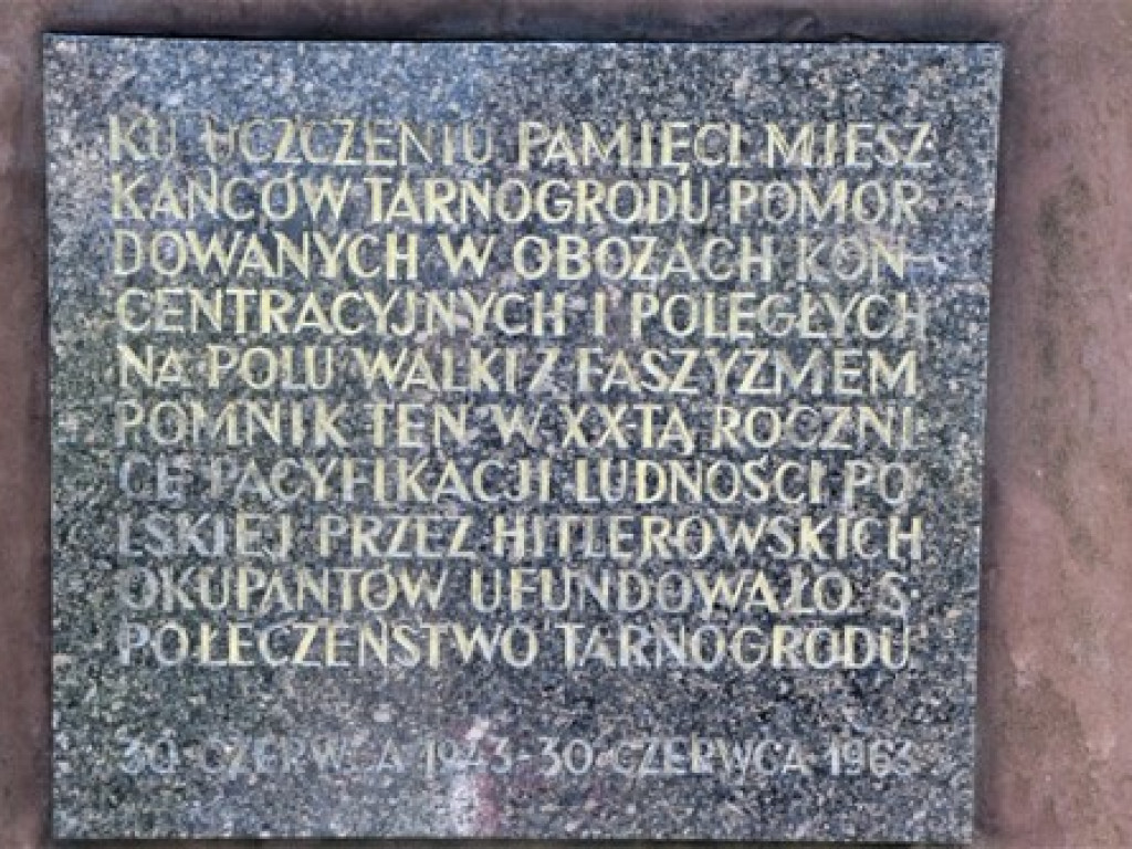 77. rocznica akcji wysiedleńczo - pacyfikacyjnej w Gminie Tarnogród