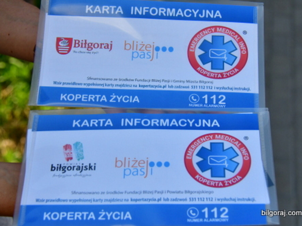 Koperta życia trafi do seniorów powiatu biłgorajskiego