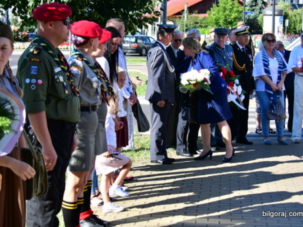 Biłgorajanie uczcili 76. rocznicę Powstania Warszawskiego (FOTO)
