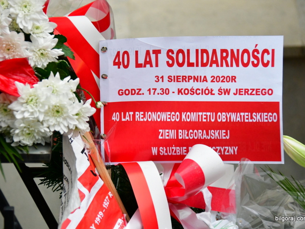 Biłgoraj. 40-lecie Porozumień Sierpniowych (FOTO)