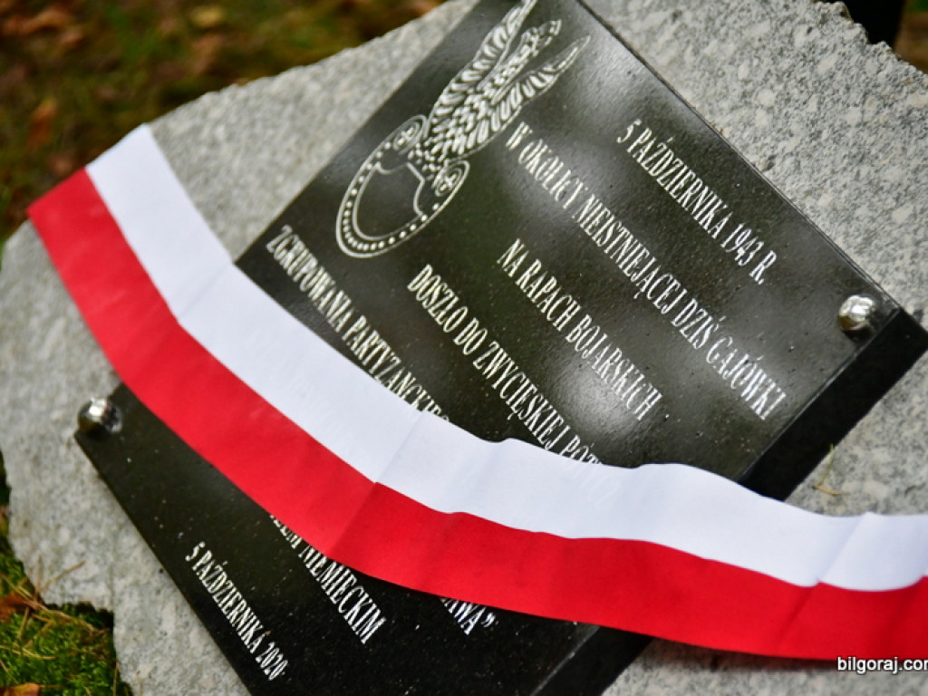 Kamień upamiętnił ważne dla partyzantów miejsce (FOTO)