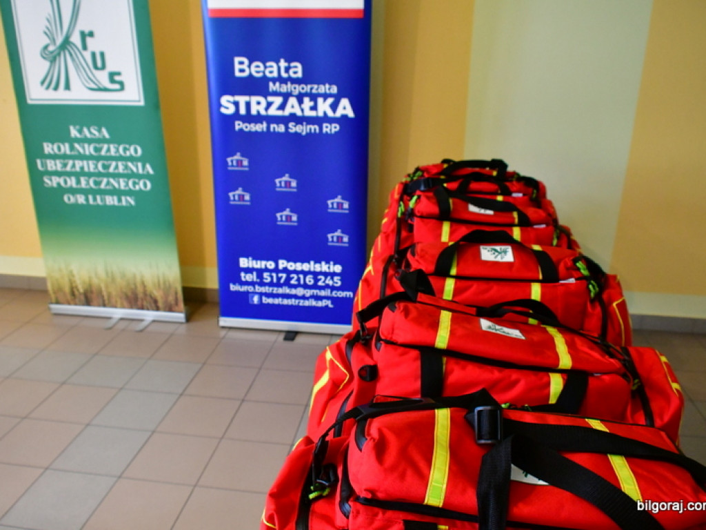 Zestawy ratownicze - specjalne torby z gotowym wyposażeniem trafiły do jednostek OSP (FOTO)