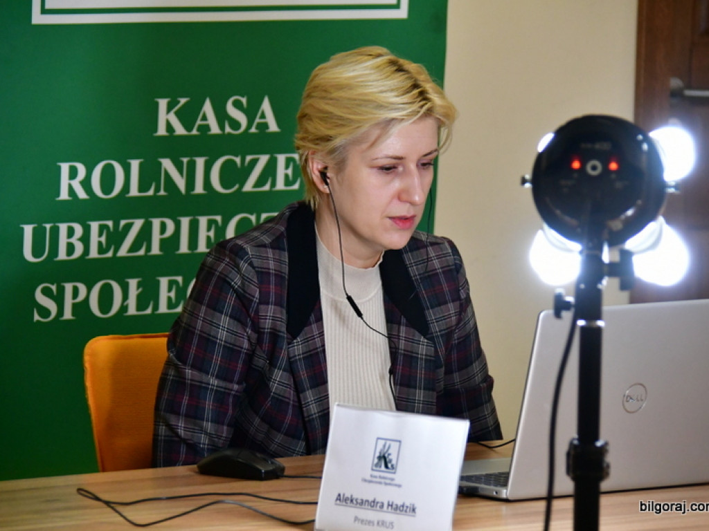 Konferencja z prezes Kasy Rolniczego Ubezpieczenia Społecznego (FOTO, VIDEO)