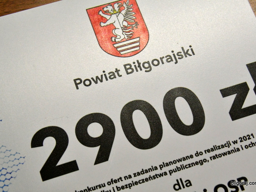 Z budżetu powiatu 130 tys. zł wsparcia dla jednostek OSP (FOTO, VIDEO)