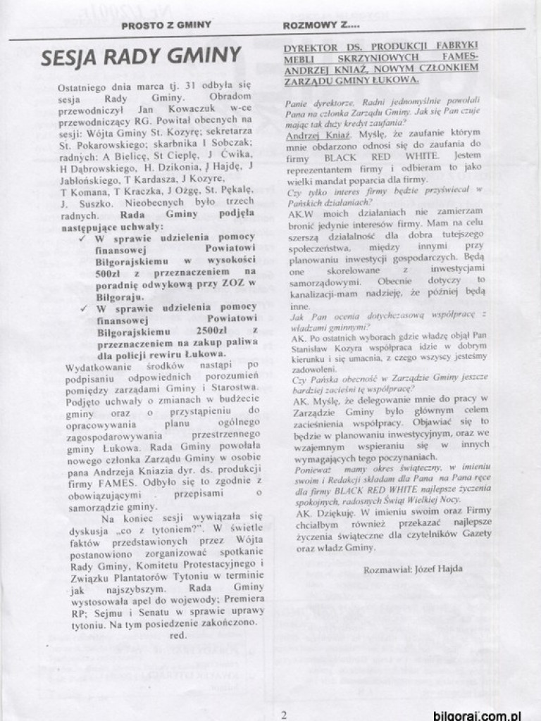 Goniec Łukowski ma 20 lat (FOTO)