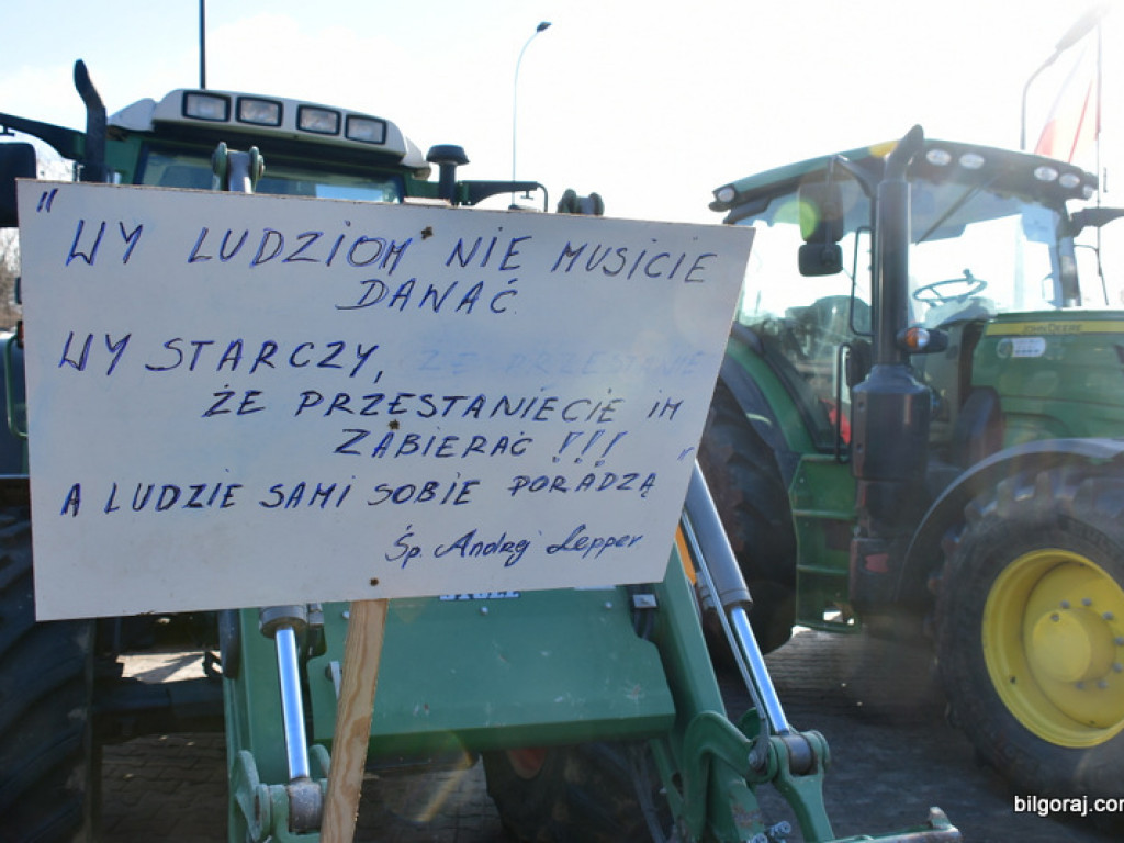 Protest rolników (FOTO)