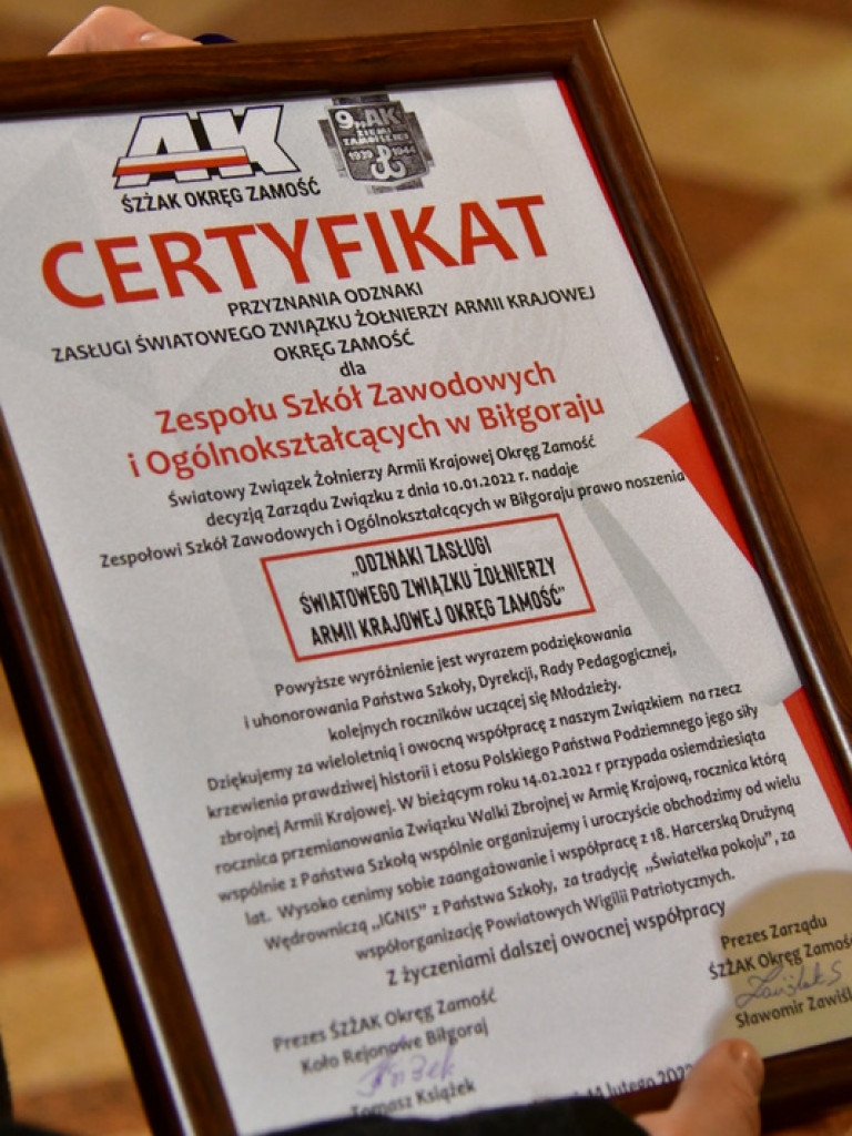 Z miłości do Ojczyzny i z umiłowania wolności. Biłgorajskie obchody 80. rocznicy powstania Armii Krajowej (FOTO)