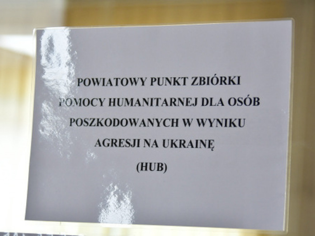 Powstał powiatowy HUB pomocy humanitarnej