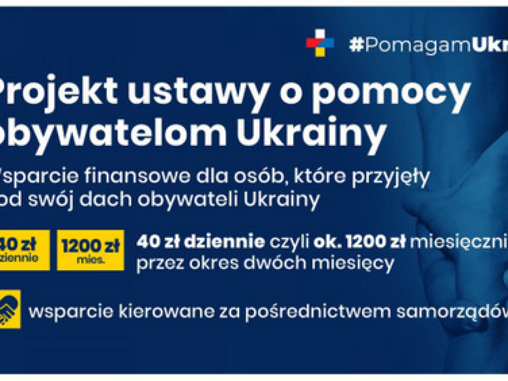 Pomoc obywatelom Ukrainy w związku z konfliktem zbrojnym - projekt ustawy