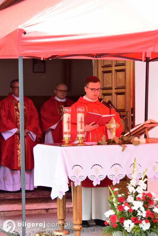 Wprowadzenie relikwii św. Maksymiliana w Osuchach