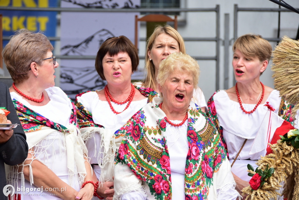 Józefowskie dożynki na miejskim rynku