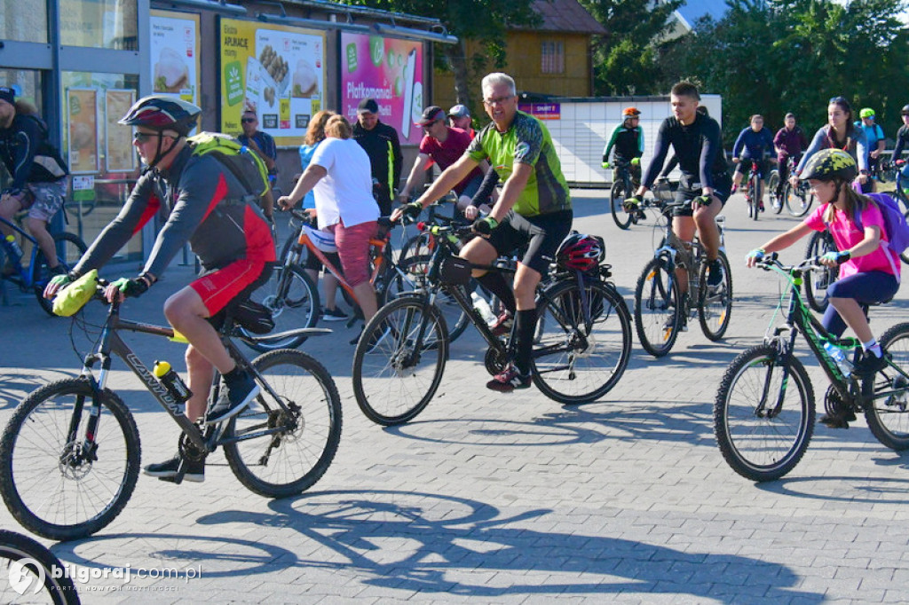 Ruszyli rowerami na Wzgórze Polak