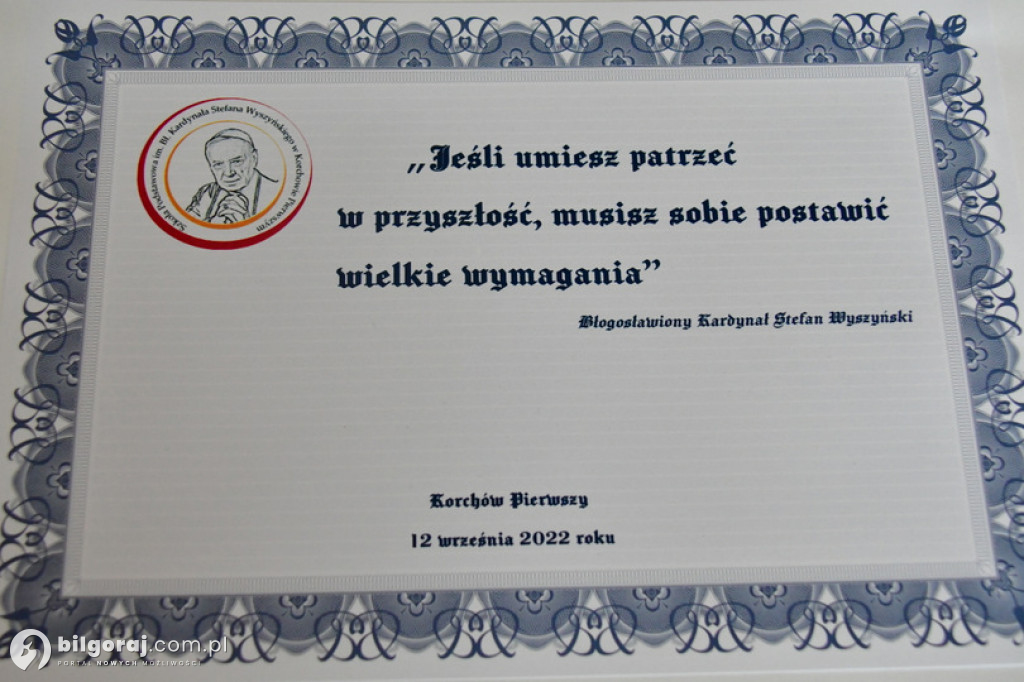 Uroczystość w Szkole Podstawowej w Korchowie Pierwszym