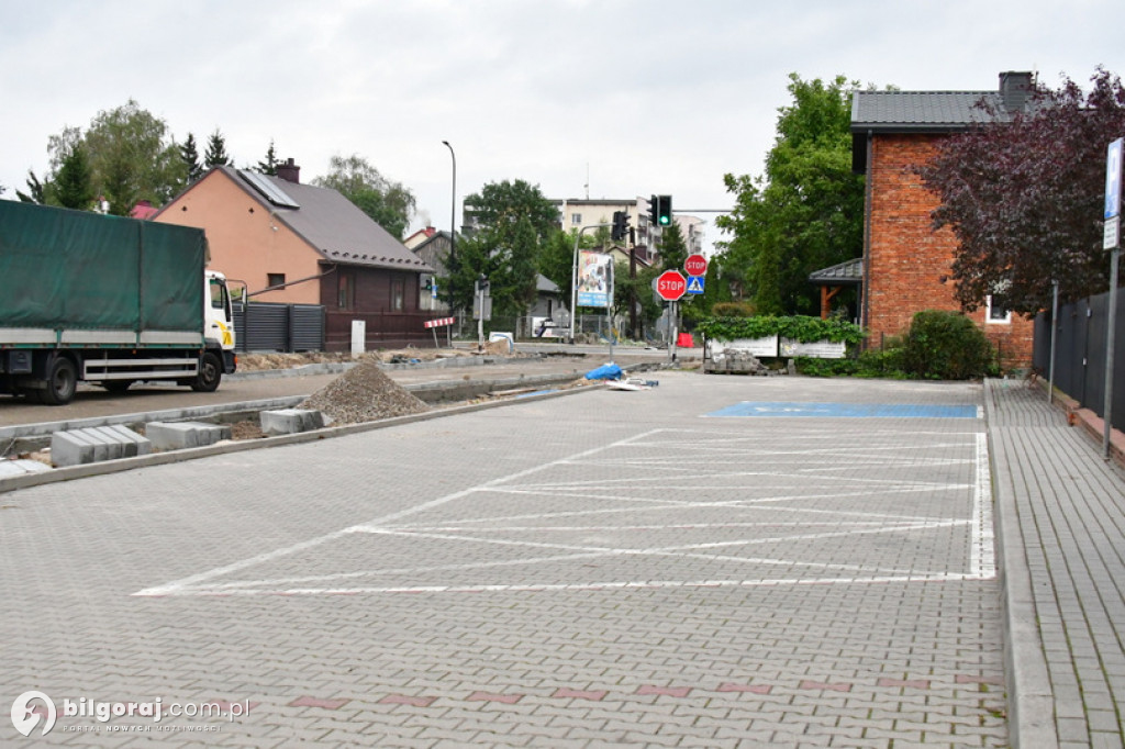 Trwa remont ulic Piłsudskiego w Biłgoraju