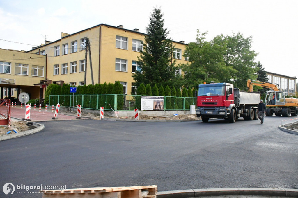 Trwa remont ulic Piłsudskiego w Biłgoraju