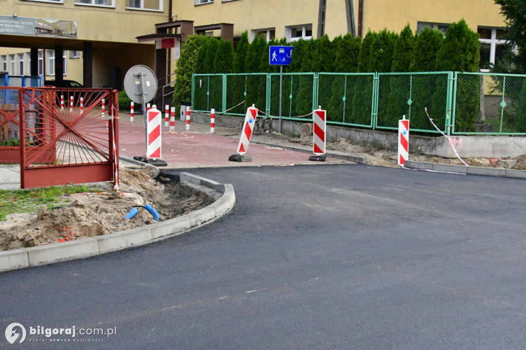 Trwa remont ulic Piłsudskiego w Biłgoraju