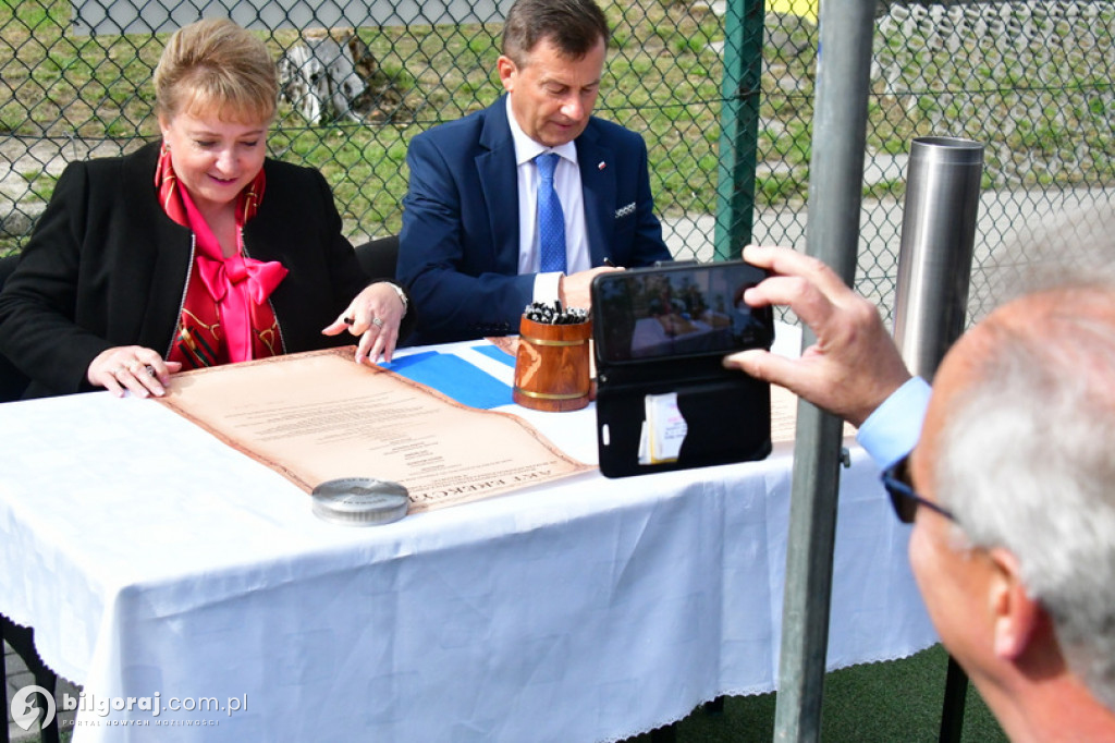 Kamień węgielny pod halę przy Jedynce wmurowany